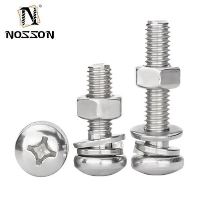 Kohlenstoffstahl zusammengebaute Schraubmaschine Metrisches Messsystem M1.6 M2 M2.5 M3 M4 M5 M6 M8 M10 M12 M14 M16 M20 GB-Standard