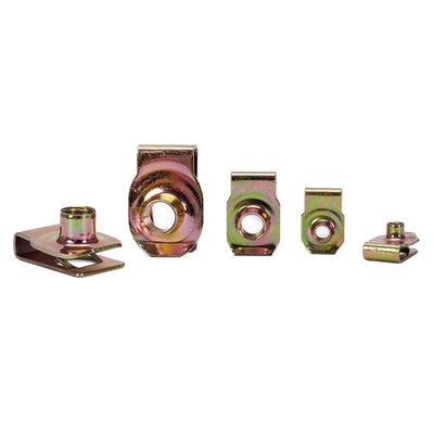 Schwarze Oxidveredelung U Clip Nut Galvanisierte Befestigungsstücke aus Edelstahl für industrielle Metrikmesssysteme M6 M4 M10