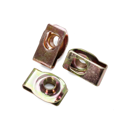 Schwarze Oxidveredelung U Clip Nut Galvanisierte Befestigungsstücke aus Edelstahl für industrielle Metrikmesssysteme M6 M4 M10