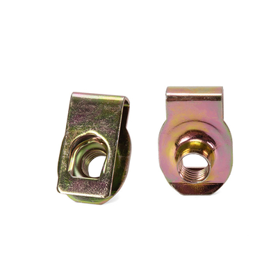 Galvanisierter Stahl U-Nuss Sprig M4 M5 M6 M8 M10 18-8 Edelstahl Speed U-Clip Nuss Halter mit blauer Phosphatveredelung