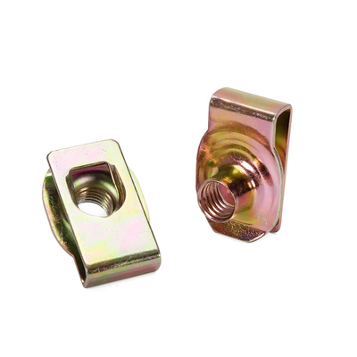 Artikel OEM Präzisionsnut Silber hochbeständig Cadmium beschichtet M8 Spring Stahl U-Typ Clip Nut für die Gesundheitsindustrie