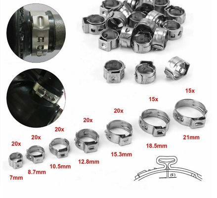 304 Edelstahl Einfachohrspange für die allgemeine Industrie von -Zulieferung kundenspezifischer Support OEM Probe Vorrat