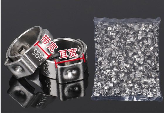 304 Edelstahl Einfachohrspange für die allgemeine Industrie von -Zulieferung kundenspezifischer Support OEM Probe Vorrat