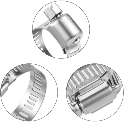 ZINK Finish Heavy Duty Clamp für feste Schläuche und Rohre Probe In Stock Dauerhafte Konstruktion Edelstahl Allzweck Wurm-Antrieb Klemmen