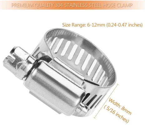 ZINK Finish Heavy Duty Clamp für feste Schläuche und Rohre Probe In Stock Dauerhafte Konstruktion Edelstahl Allzweck Wurm-Antrieb Klemmen