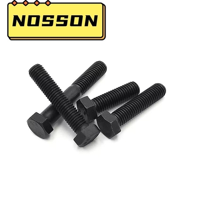 Metrisches Messsystem M6-M36 M10 Schwarze Hexbolz-Nusswaschmaschine DIN933 8.8 12.9 Blau gefärbt