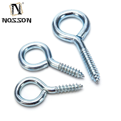 Galvanisierte Veredelung DIN Standard Edelstahl-Augen-Schraubhaken mit verschiedenen Größen M1.6 M2 M2.5 M3 M4 M5 M6 M8 M10 M12 M14 M16 M20