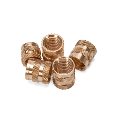 Strahlene Hochkopf-Knurrled Messing-Nivet-Nuss M3 M4 M5 M6 für die Gesundheitsversorgung DIN Standard Metrisches Messsystem Imperial Inch