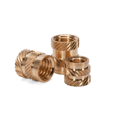 Strahlene Hochkopf-Knurrled Messing-Nivet-Nuss M3 M4 M5 M6 für die Gesundheitsversorgung DIN Standard Metrisches Messsystem Imperial Inch