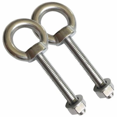 JIS Standard Korrosionsbeständige Edelstahl-Draht-Liftenring Schulter-Augenbolzen 3/8 &quot;X 2,75&quot; mit Nüssen und Waschmaschine