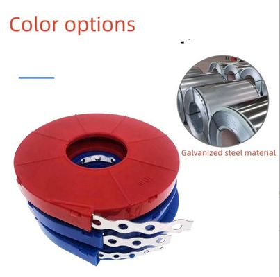 Wärmebeständige Montage mit weißem Stahlband und langlebiger Kunststoffpulveroberfläche 12 mm 17 mm Breite Festband