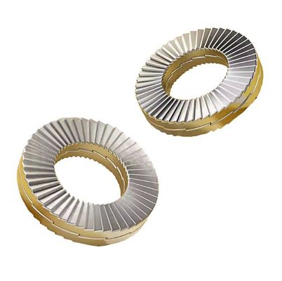 Edelstahl-Wegge Lock Washer Schwarze Zink Flake Beschichtung M8 5/16 Zoll für schwere Umgebungen in der Automobilindustrie