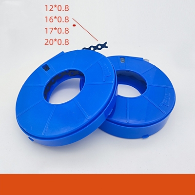 100% Qualitätskontrolle bestanden Hohe Haltbarkeit Perforiertes Stahlband Kunststoff Sprühband Metall Weiß und langlebige Leistung Breite 12 mm