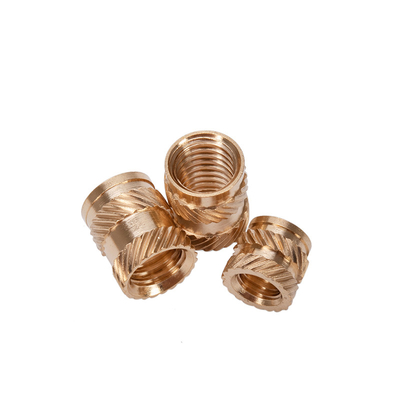 Melt Insert Knurled Copper Nut M3 M6 Messing Insert für Holz durch Loch Messing Knurled Daumenschraub