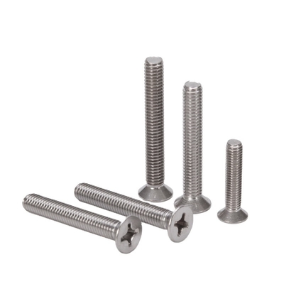 Edelstahl-Phillips-Ovalkopf-Maschinenschraube 18-8 304 Edelstahl 8.8/10.9/12.9 SS304 SS316 1/4'-20 X 3' Bolt