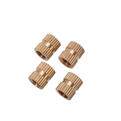 Metrisches Edelstahl Endprodukt Messing Knurled Nut Einsatz für die Schwerindustrie M3 M4 M5 M6 M8 M10 M12 1/4 3/8 5/16