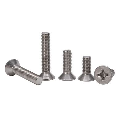 304 Edelstahl Kreuz eingegraben Countersunk Flachkopfschraube mit metrischem Messsystem und JIS-Standard