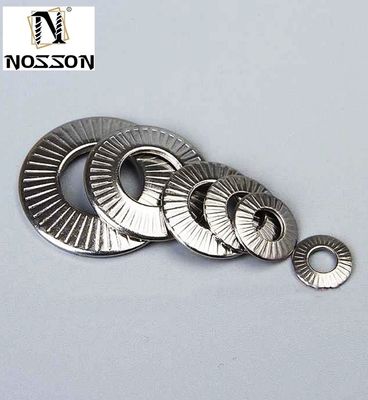 M3-M30 NFE25511 Edelstahl Französisch Anti-Loose Lock Waschmaschine Scheiben-Teller-Locket Waschmaschine Knurled Flat Waschmaschine Rund Knurling