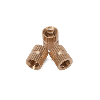 ANSI Standard-Maßstab Wasserbehandlung DIN Messing Knurled Nut Einsatz mit passivierter Veredelung in Metrischem Messsystem