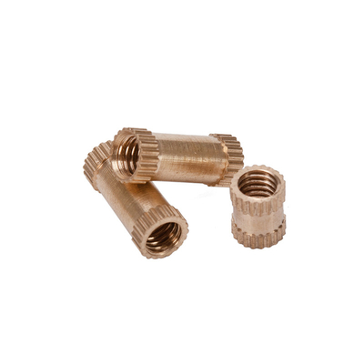 ANSI Standard-Maßstab Wasserbehandlung DIN Messing Knurled Nut Einsatz mit passivierter Veredelung in Metrischem Messsystem