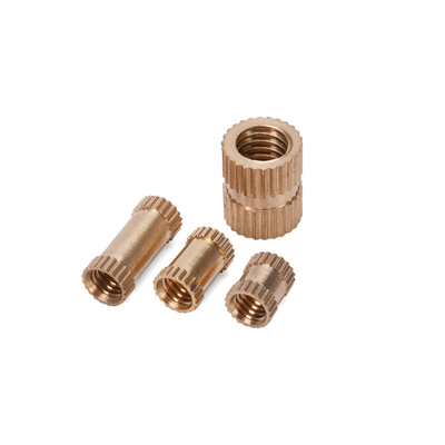 ANSI Standard-Maßstab Wasserbehandlung DIN Messing Knurled Nut Einsatz mit passivierter Veredelung in Metrischem Messsystem