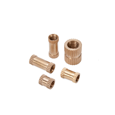 ANSI Standard-Maßstab Wasserbehandlung DIN Messing Knurled Nut Einsatz mit passivierter Veredelung in Metrischem Messsystem
