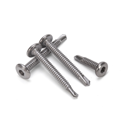 ISO-Standard Galvanisiertes Eisen gegen den Untergang des Kopfes Grade 8 Selbstbohrschraube mit Zinkbeschichtung in INCH Messsystem