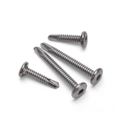 ISO-Standard Galvanisiertes Eisen gegen den Untergang des Kopfes Grade 8 Selbstbohrschraube mit Zinkbeschichtung in INCH Messsystem