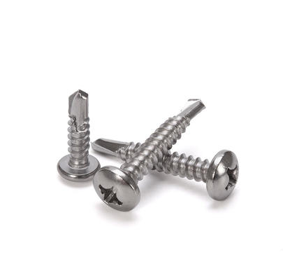 Stahl INCH Messsystem Edelstahl Phillips Knopfkopf Selbstbohrschraube von Oukailuo mit Zinkbeschichtung