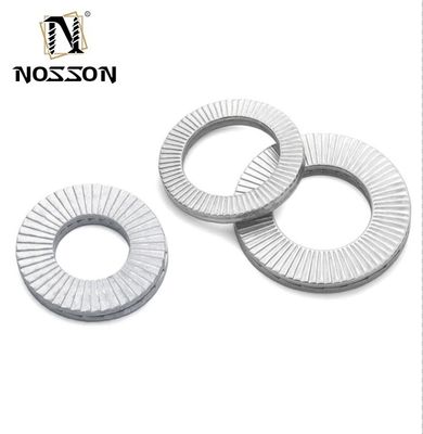 Dacromet Finish Edelstahl Doppelfalt-Selbstverriegelung Wedge Lock Wascher DIN Standard für Kohlenstoffstahl und Zink Finish