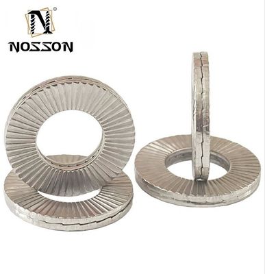 Dacromet Finish Edelstahl Doppelfalt-Selbstverriegelung Wedge Lock Wascher DIN Standard für Kohlenstoffstahl und Zink Finish