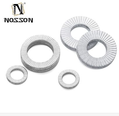 Dacromet Finish Edelstahl Doppelfalt-Selbstverriegelung Wedge Lock Wascher DIN Standard für Kohlenstoffstahl und Zink Finish