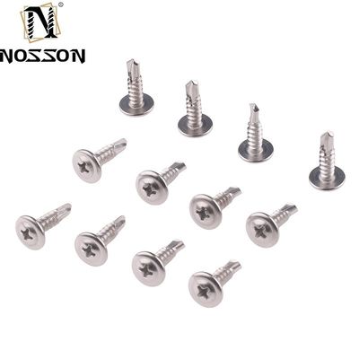 ST4.2 Metrisches Messsystem Kohlenstoffstahl Dacromet Hexkopf-Selbstbohrschraube mit Flansche zur industriellen Festigkeit