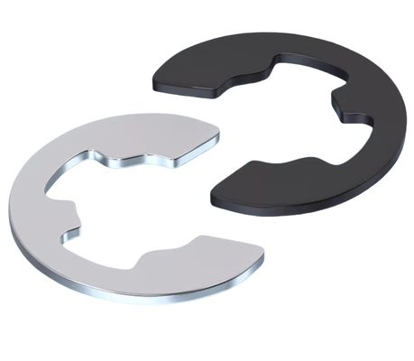 Anwendungen im Gesundheitswesen Keil-Stil Metrische Aufbewahrungsringe Waschmaschine für die Welle ZINK Finale aus Edelstahl M4 M5 M6 DIN6799 E Clip