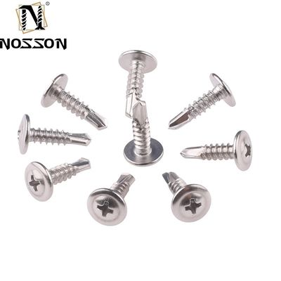 ST4.2 Metrisches Messsystem Kohlenstoffstahl Dacromet Hexkopf-Selbstbohrschraube mit Flansche zur industriellen Festigkeit