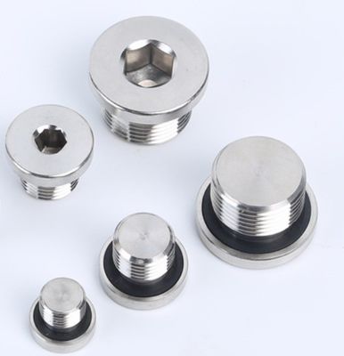 304 Edelstahl Hex Öl Abflussstecker mit breit gefächerten Kehlkopfstecker