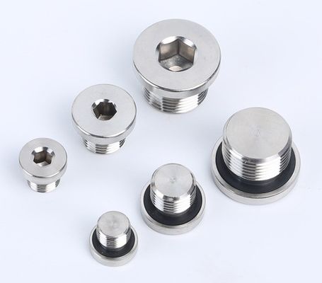 304 Edelstahl Hex Öl Abflussstecker mit breit gefächerten Kehlkopfstecker