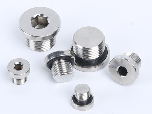 304 Edelstahl Hex Öl Abflussstecker mit breit gefächerten Kehlkopfstecker