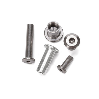 Metrische Plain Finish Edelstahl A2 A4 Countersunk Flat Head Hex Socket Möbel Anschluss Hülse Fass Nuss für Möbel