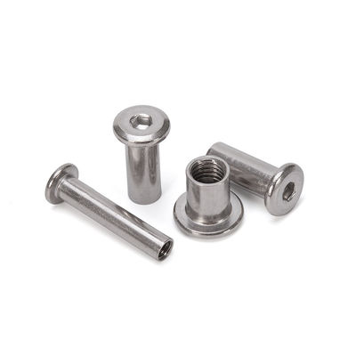 Verstärkte Verschleißfestigkeit Möbelverbindung Einsatz mit Zinkplattierung Flat Head Hex Socket Sleeve Nut und DIN Standard