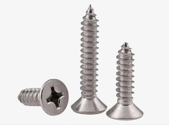 ANSI/ASME-Standard SS304 SS316 Edelstahl-Self-Tapping-Deckschraube DIN7982 für Korrosionsbeständige Bauwerke