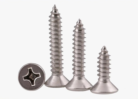 ANSI/ASME-Standard SS304 SS316 Edelstahl-Self-Tapping-Deckschraube DIN7982 für Korrosionsbeständige Bauwerke