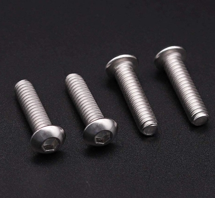 Metrisches Messsystem 1/4-20 x 1 Zoll Edelstahl Pan Kopf Steckdose Kappe Bolzen Schrauben 18-8 304 Grad Allen Hexantrieb