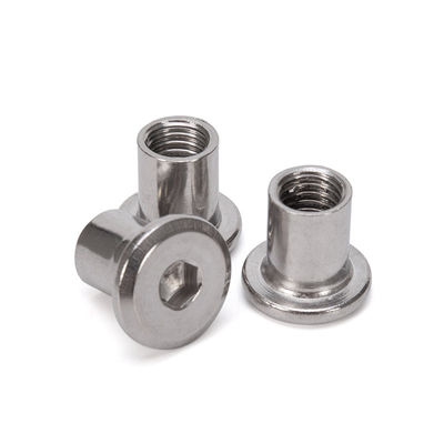 Instock 304 Edelstahl Groß Flat Hex Socket Kopf Möbel Rivet M6 M8 Stecker Einfügen Gelenk Faden Hülse Kappe Nuss Große Größe