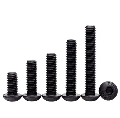 ISO Standard Pan Head 1/4-20*1/2 Zoll Grade 12.9 Schwarze Sechseckenschraube mit Volldraht und Sechseckantrieb