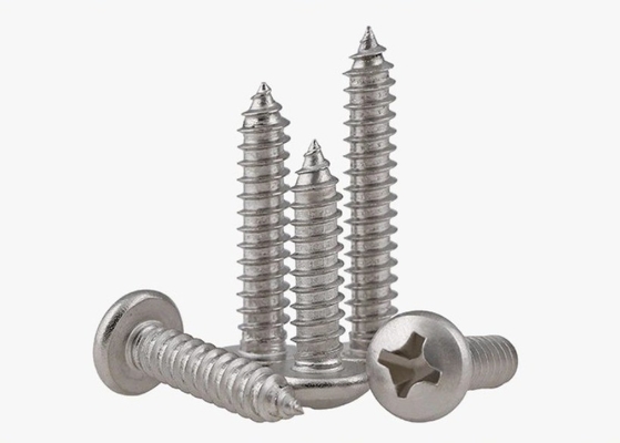 Galvanisierte Veredelung aus Edelstahl Selbstschraubschraube M1.2 M1.4 M1.7 M2 M2.3 M2.6 M3 M3.5 M4 M4.2 M5 M6 für den Bau