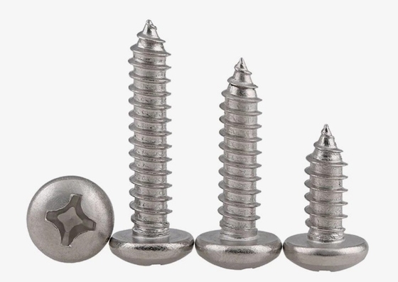 Galvanisierte Veredelung aus Edelstahl Selbstschraubschraube M1.2 M1.4 M1.7 M2 M2.3 M2.6 M3 M3.5 M4 M4.2 M5 M6 für den Bau