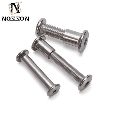 Metrische Qualität 8.8 A2-50 M6 Edelstahl 304 Flat Hex Socket Head Männlich und weiblich Chicago Schrauben mit Nuss DIN Standard