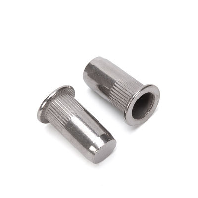 Grade DIN Standard offene End Knurled Körper Einfügen Rivet Nuss M3 M4 M5 M6 M8 M10 M12 SS304 Edelstahl A2-70 Zinkplattiert
