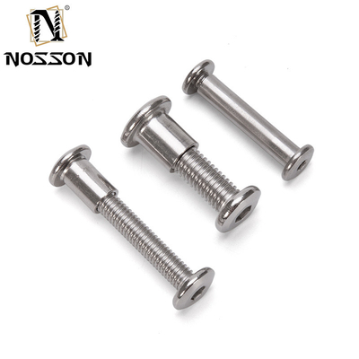 Metrische Qualität 8.8 A2-50 M6 Edelstahl 304 Flat Hex Socket Head Männlich und weiblich Chicago Schrauben mit Nuss DIN Standard
